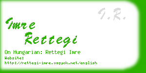 imre rettegi business card